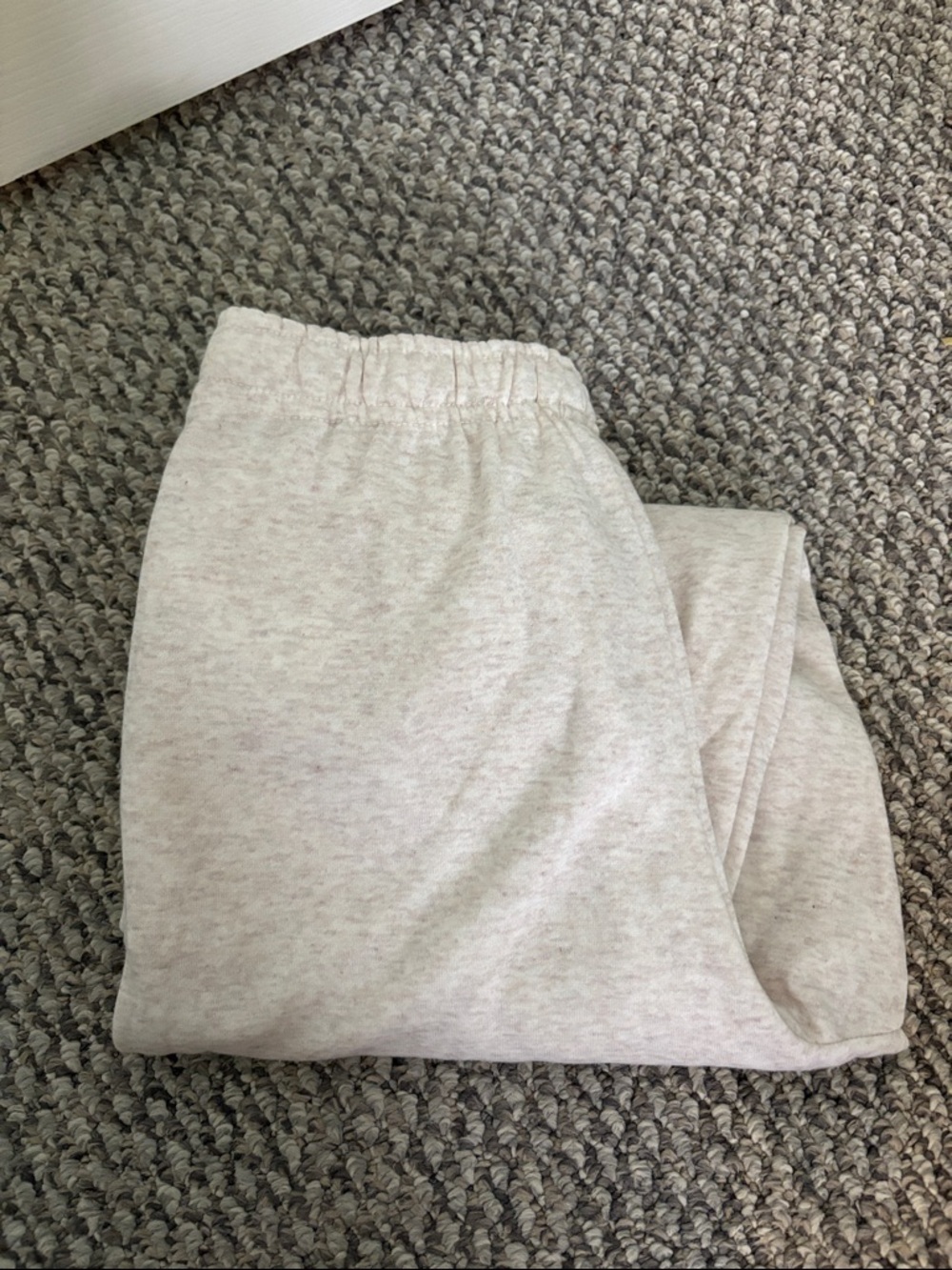 refuge Cream Elastic Waist Sweatpants